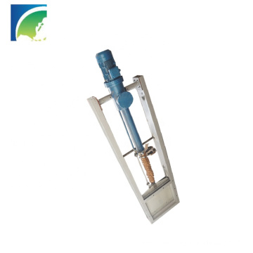 Cast Steel Wheel Manual control Square Flanged Slide plate Gate Valve For Dust Collector